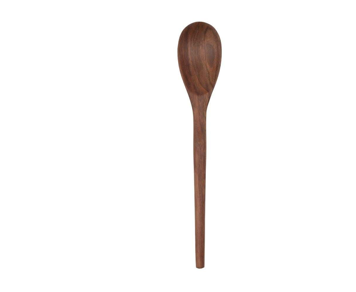 Walnut Wood Kitchen Utensil Set, Handcrafted Natural Cooking Tool, Nontoxic, Plastic-Free, Safe for Nonstick Cookware, Kitchen Wedding Gift.